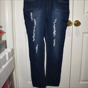 Ripped Womens Overalls